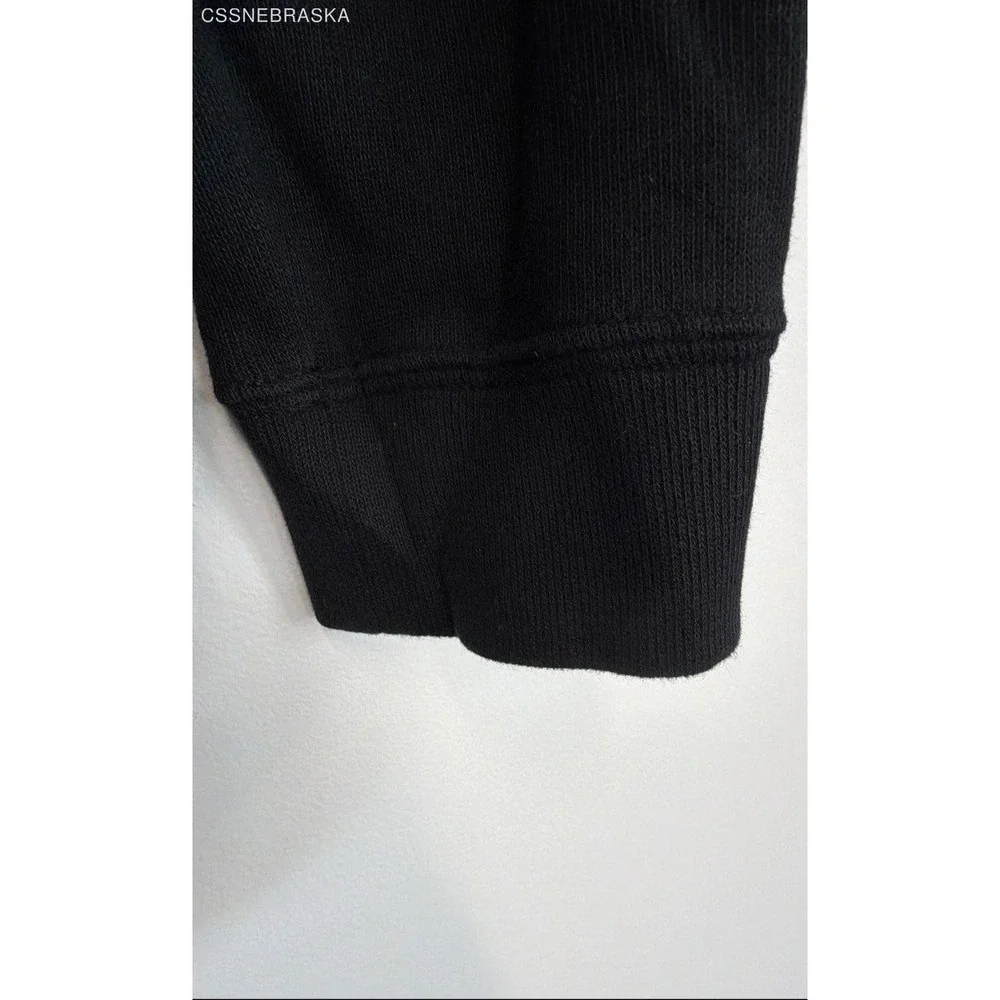 Polo Ralph Lauren Black cotton quarter-zip or half-zip sweater. - Size‎ XL